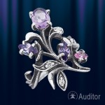 Ring russisches Silber & Amethyst