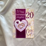 Glueckwunschkarten "Zum Hochzeitstag" 20 Jahre