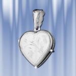 Anhänger -  Fotos Medaillon "Herz", Silber