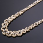 Collier Gelbgold Wei?gold Bicolor