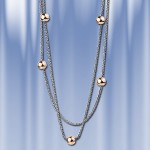 Collier Silber & Gold
