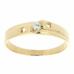 Goldring mit Diamant