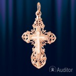 Orthodox Kreuz-Anhaenger russisches Gold