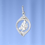 Sternzeichen aus Silber "Jungfrau" 