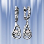 Ohrringe aus Silber mit Zirkon